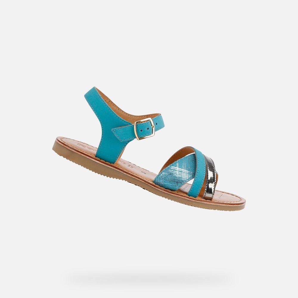 Sandalias Geox Menina Turquesa - Eolie - JQCPD5791